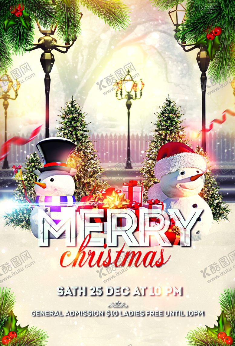 编号：16530310300143218895【酷图网】源文件下载-圣诞节海报