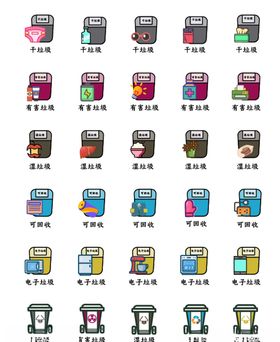 垃圾分类图标