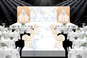 香槟色婚礼效果图