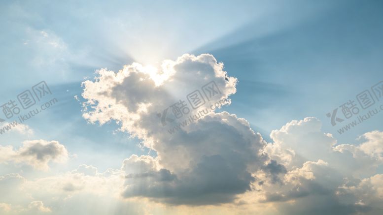 编号：59369205250146504733【酷图网】源文件下载-蓝天白云下的耀眼阳光