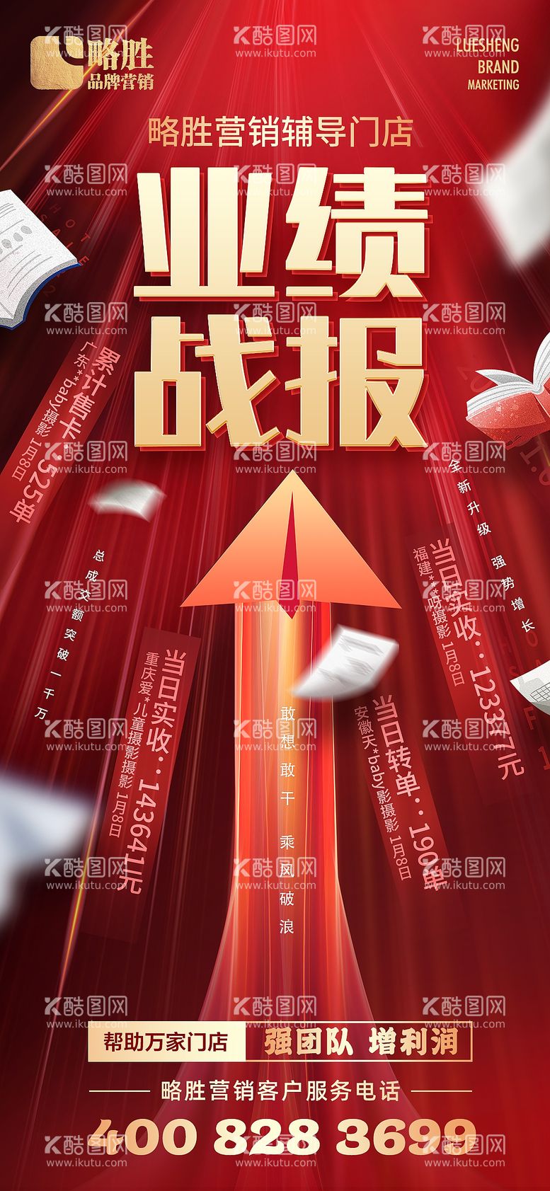 编号：40776012020500517415【酷图网】源文件下载-销售业绩战报宣传海报