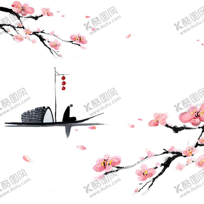 编号：80473605080655273785【酷图网】源文件下载-水墨桃花