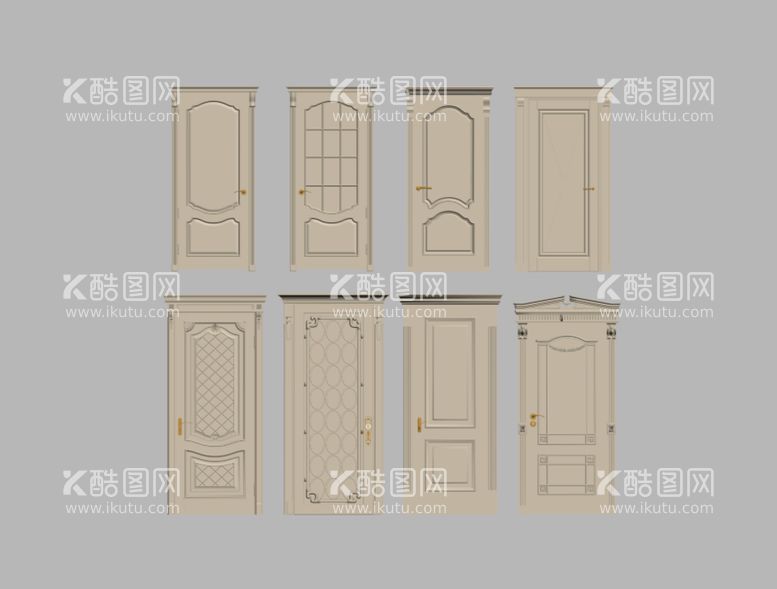 编号：73058409230252452961【酷图网】源文件下载-门窗模型