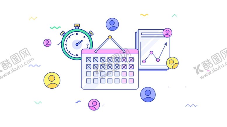 编号：52791409120919191393【酷图网】源文件下载-人物生活扁平化图案