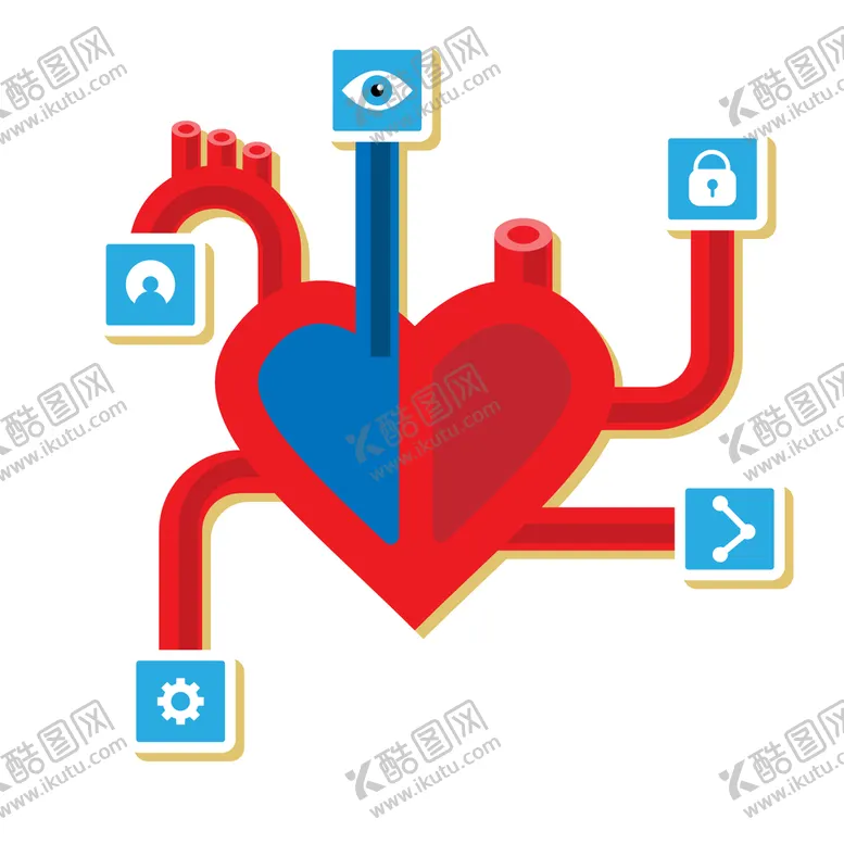 编号：12509309231459122658【酷图网】源文件下载-医疗心脏疾病插图