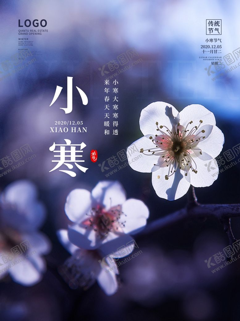 编号：73299305021316216627【酷图网】源文件下载-小寒梅花海报