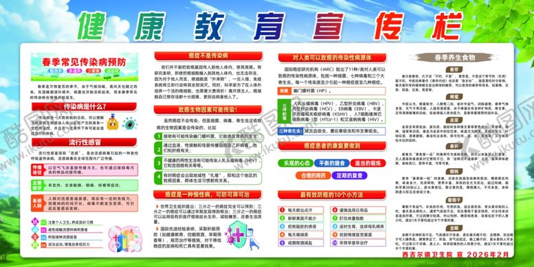 编号：89856204100152321745【酷图网】源文件下载-世界抗癌日健康教育宣传栏