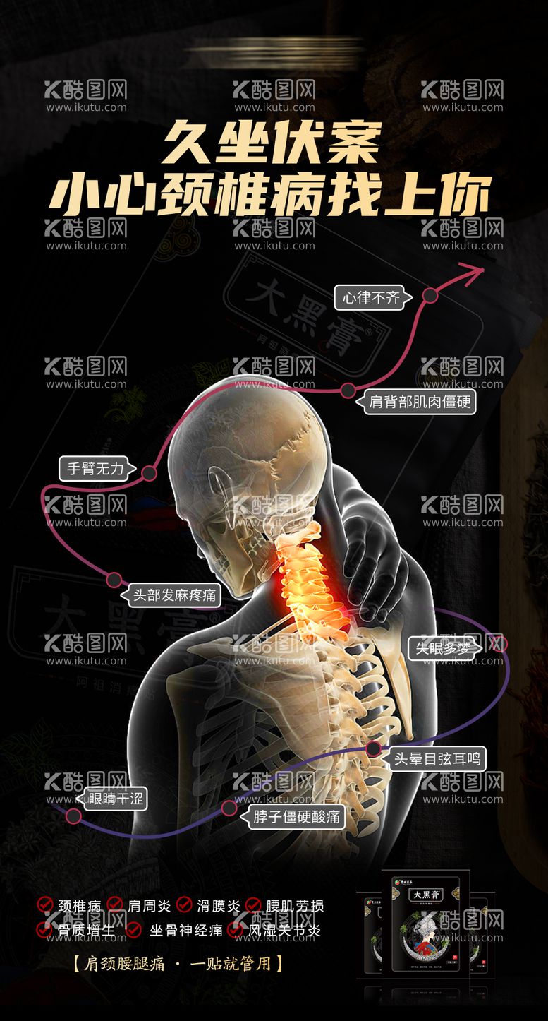 编号：13019311170653207107【酷图网】源文件下载-微商骨病膏药宣传图