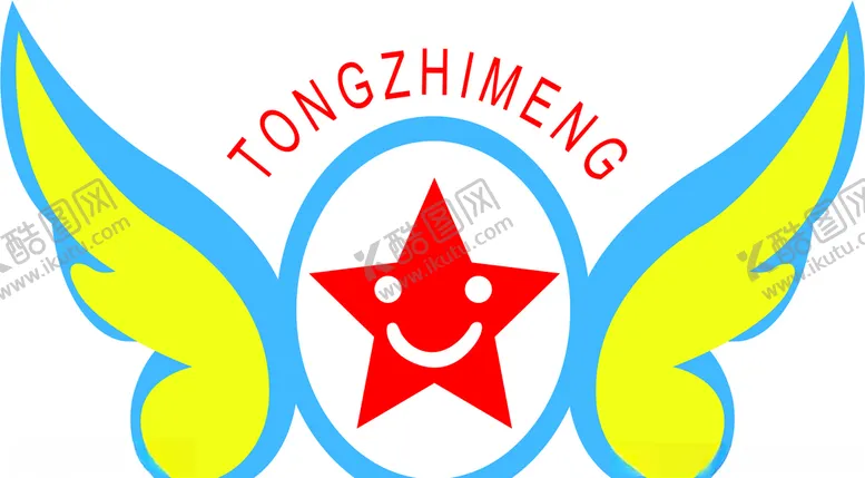 编号：49507906290603297943【酷图网】源文件下载-卡通儿童logo漫画翅膀