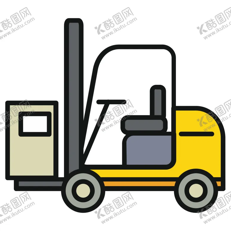 编号：70575906270502525947【酷图网】源文件下载-叉车工具图标图形标志素材