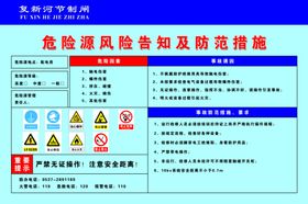 塔吊危险源告知牌