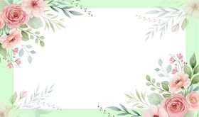 玫瑰花边框背景