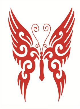 蝴蝶你好夏天印花神兽图腾腾图