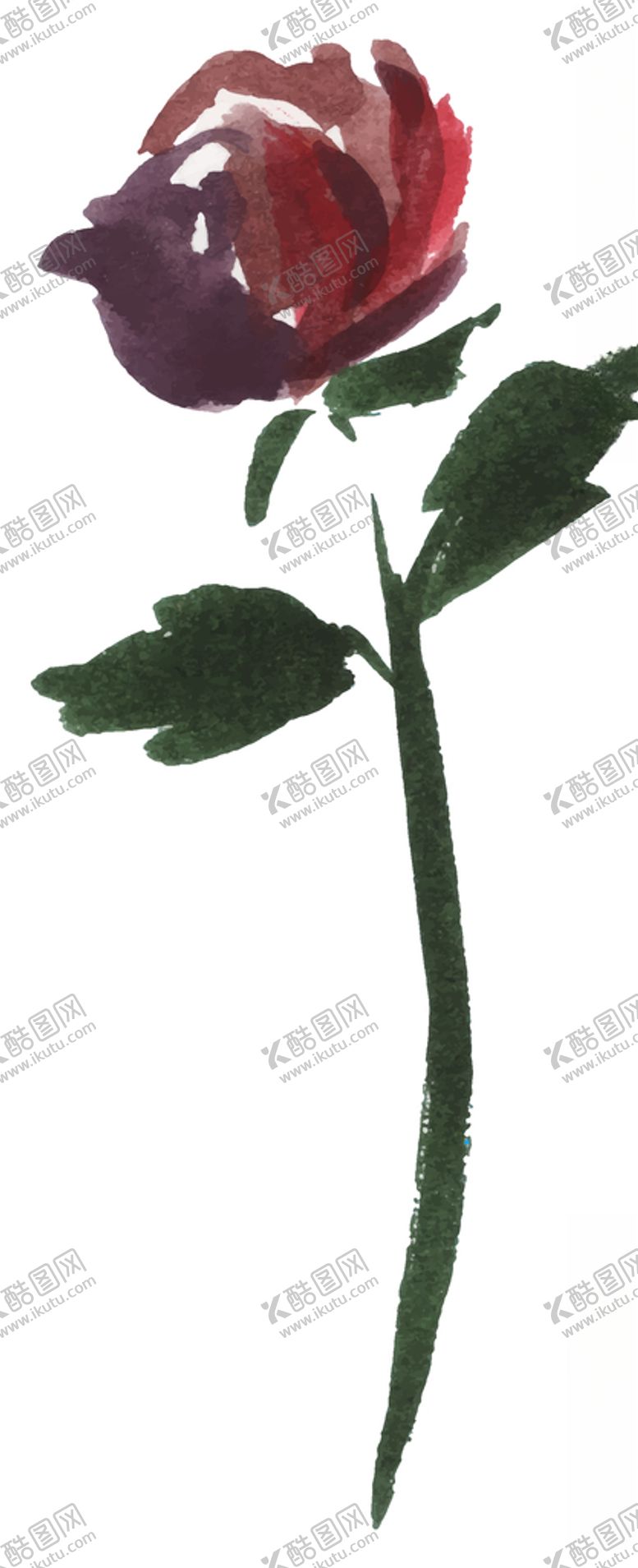 编号：28865709240238313058【酷图网】源文件下载-水彩创意花朵植物