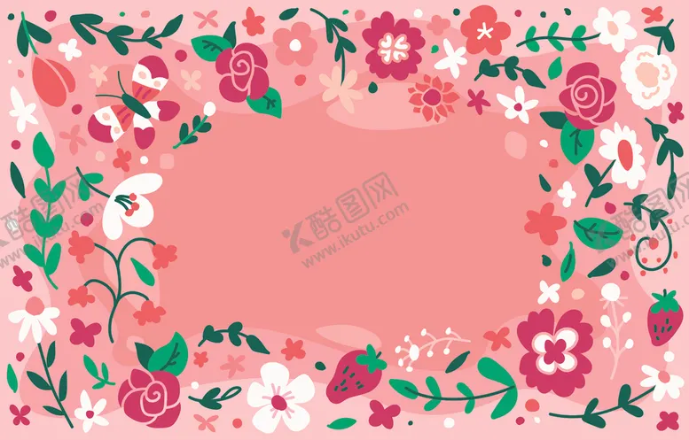 编号：67572703132325437841【酷图网】源文件下载-淡彩花朵