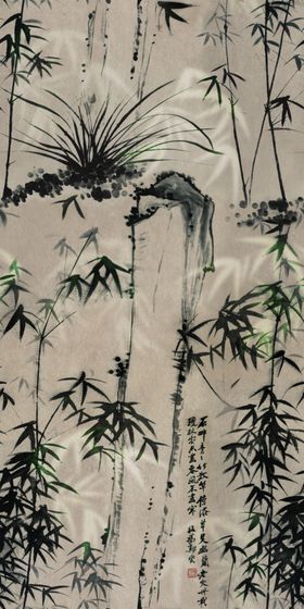 端午节 国风挂在竹叶里的风铃