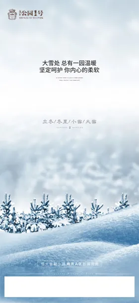 大雪其他冬天海报设计