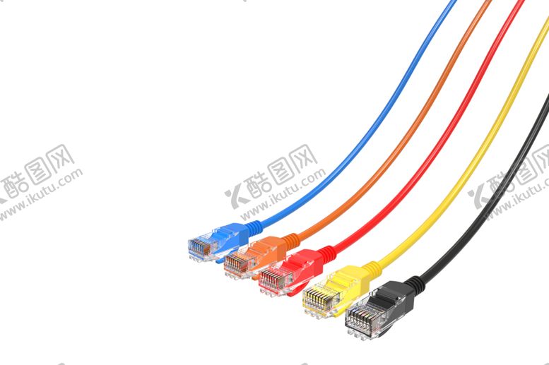 编号：55261209271022543996【酷图网】源文件下载-多色网线网线渲染图彩色网线