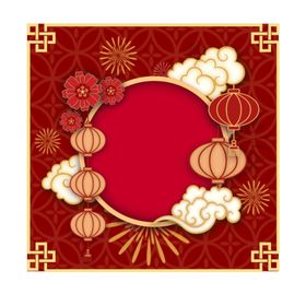 春节海报新年挂历中国风