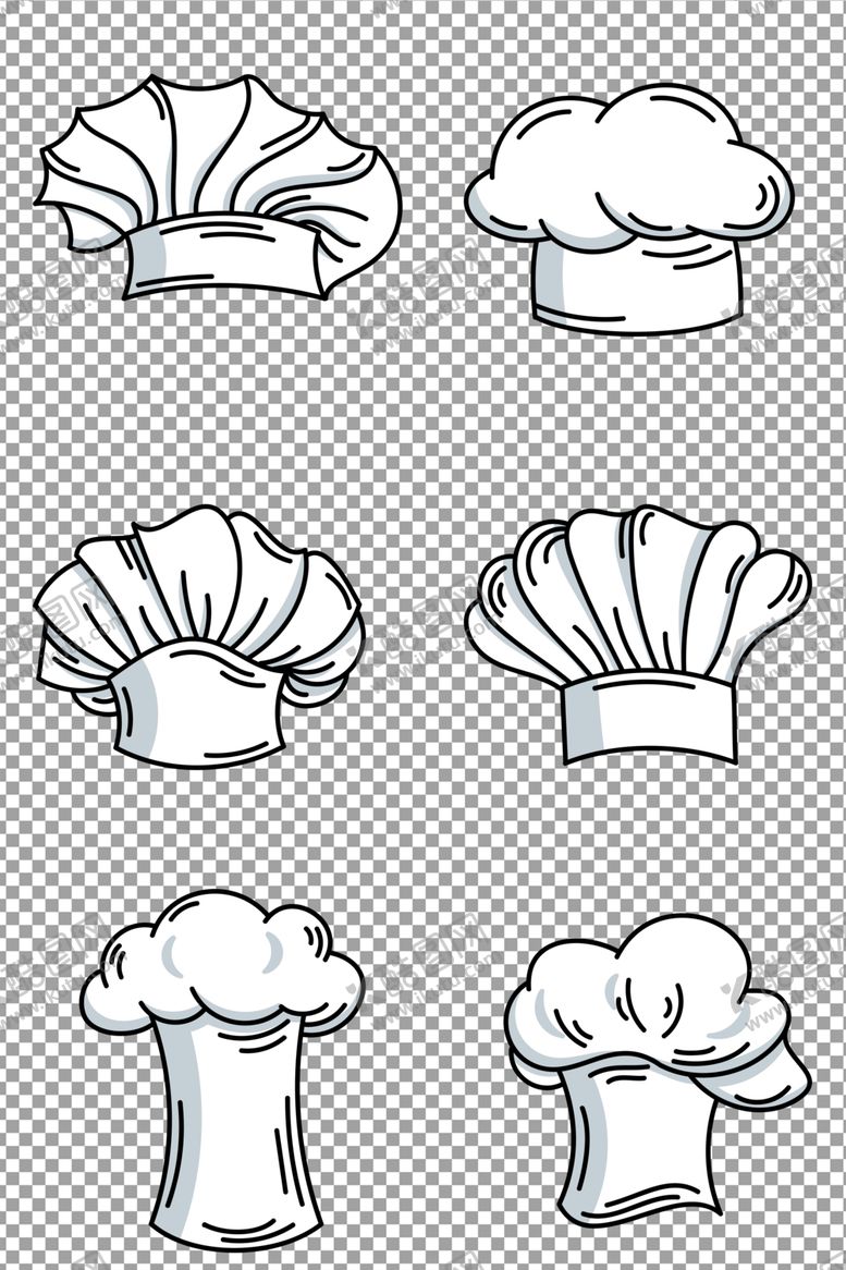 编号：90464609240844004394【酷图网】源文件下载-白色厨师帽