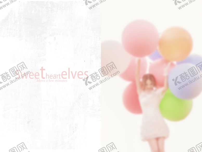 编号：69646109120122453126【酷图网】源文件下载-英文简约时尚女孩影楼相册模板