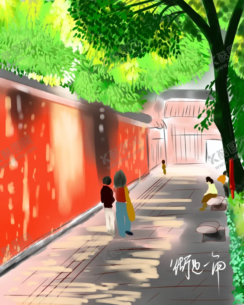 编号：18256506261252461921【酷图网】源文件下载-街边一角