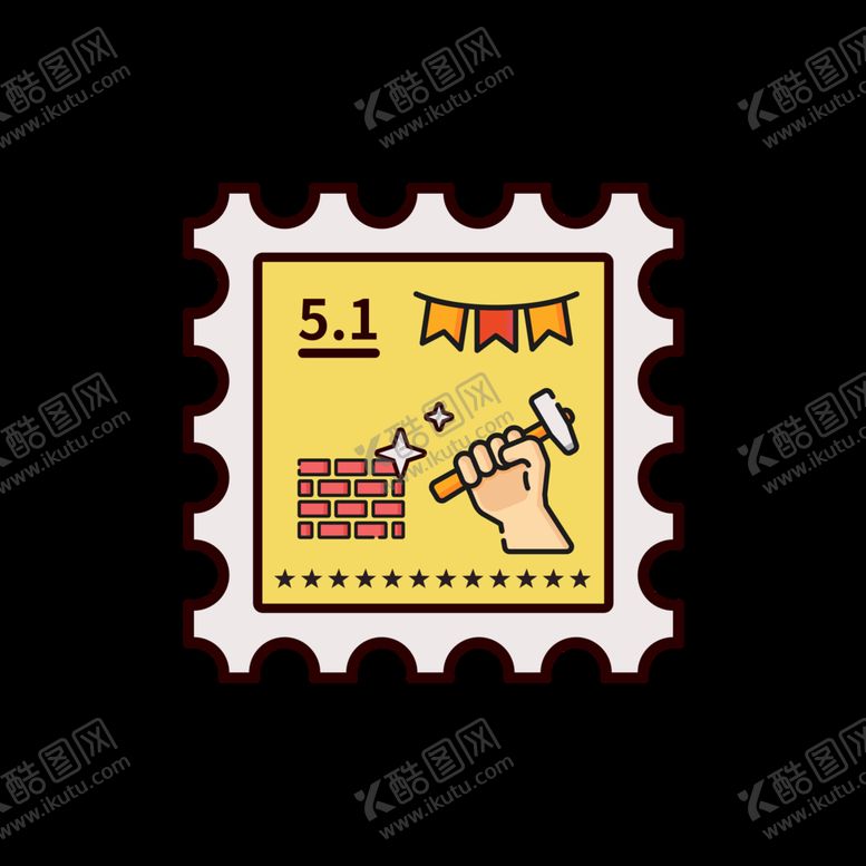 编号：57691009191130361780【酷图网】源文件下载-劳动节 五一插画元素