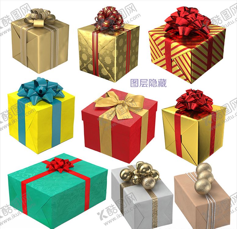 编号：37508307122317183224【酷图网】源文件下载-3D礼物盒