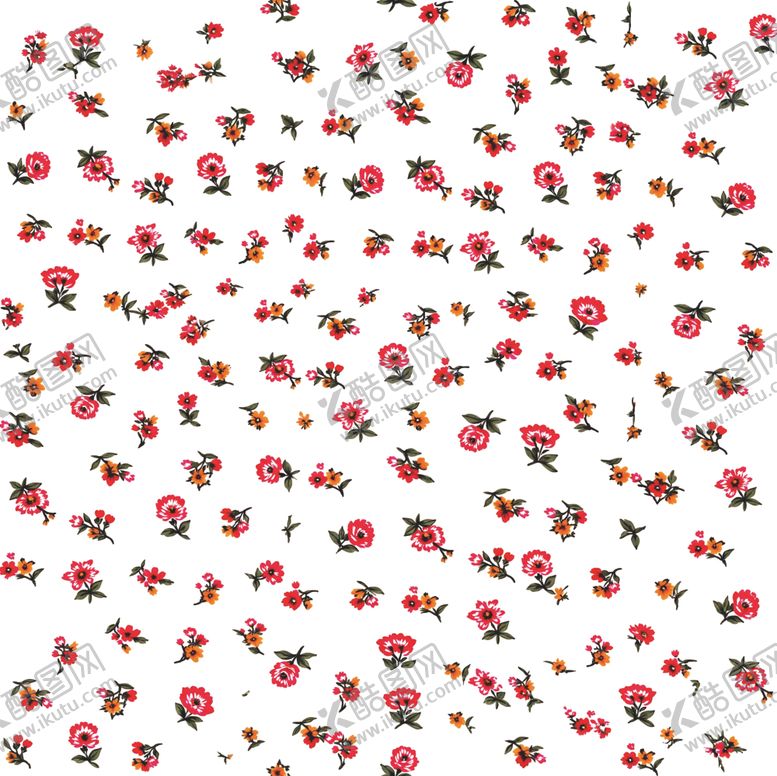 编号：69324204301700434698【酷图网】源文件下载-小碎花白色背景图案