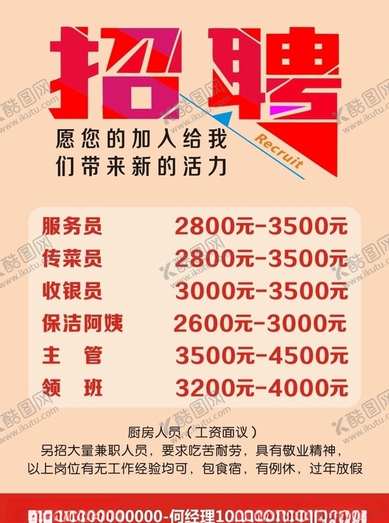 编号：64079810290555093813【酷图网】源文件下载-招聘海报