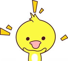 小清新动物可爱小黄鸭