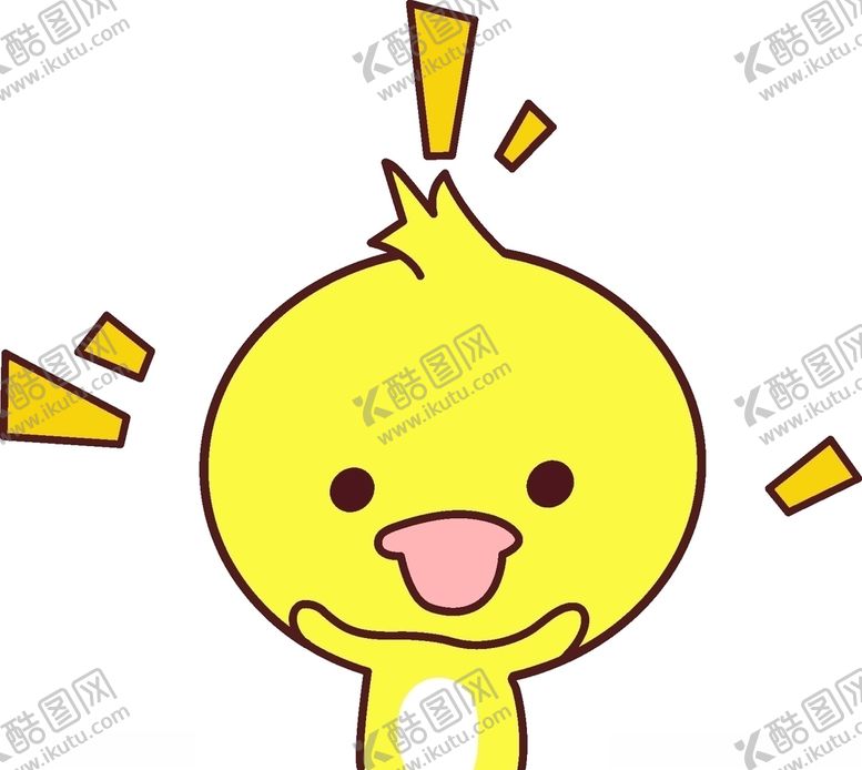 编号：36090710311510154306【酷图网】源文件下载-小清新动物可爱小黄鸭