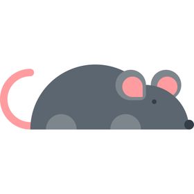 老鼠动物标志图形图标装饰素材