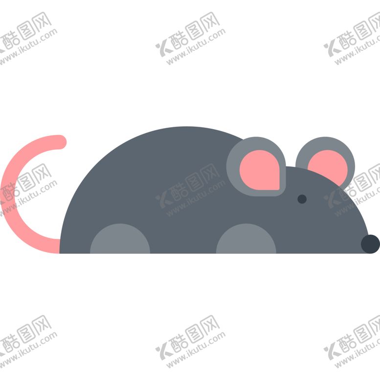 编号：44595606261250552037【酷图网】源文件下载-老鼠动物标志图形图标装饰素材