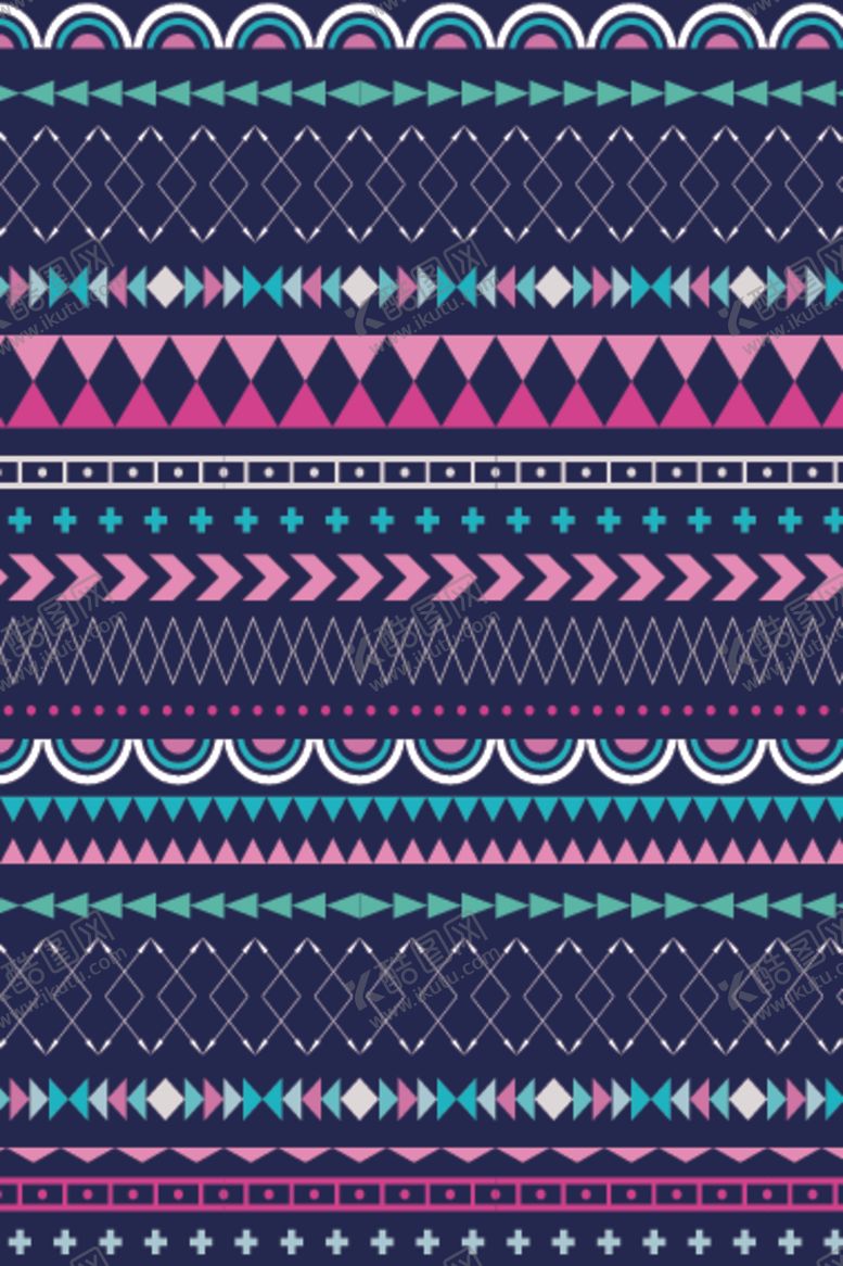 编号：17960211010832458922【酷图网】源文件下载-波西米亚风格传统图案