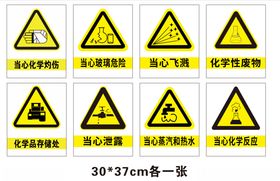 化学实验室安全标识牌