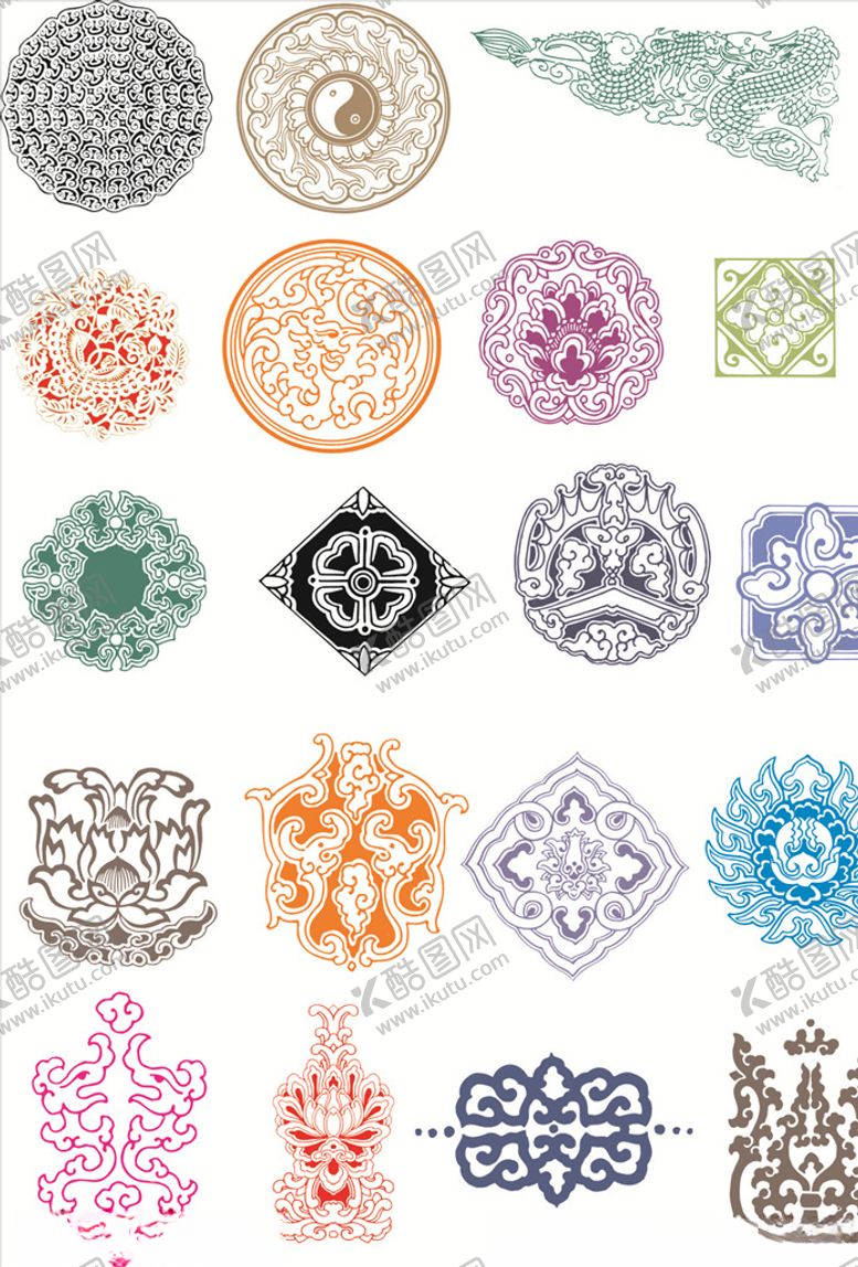 编号：44901510080514436113【酷图网】源文件下载-花纹素材