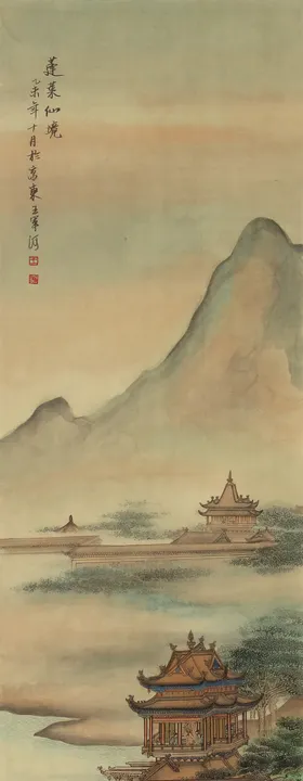 国画简约装饰素工笔虫鱼