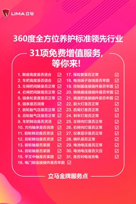 立马电动车检修海报