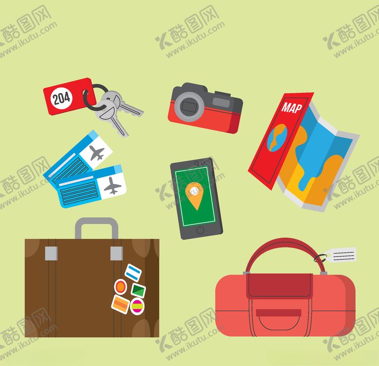 编号：97659609212045062131【酷图网】源文件下载-旅行元素