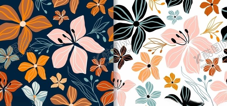 编号：49143210051123243629【酷图网】源文件下载-花卉印花