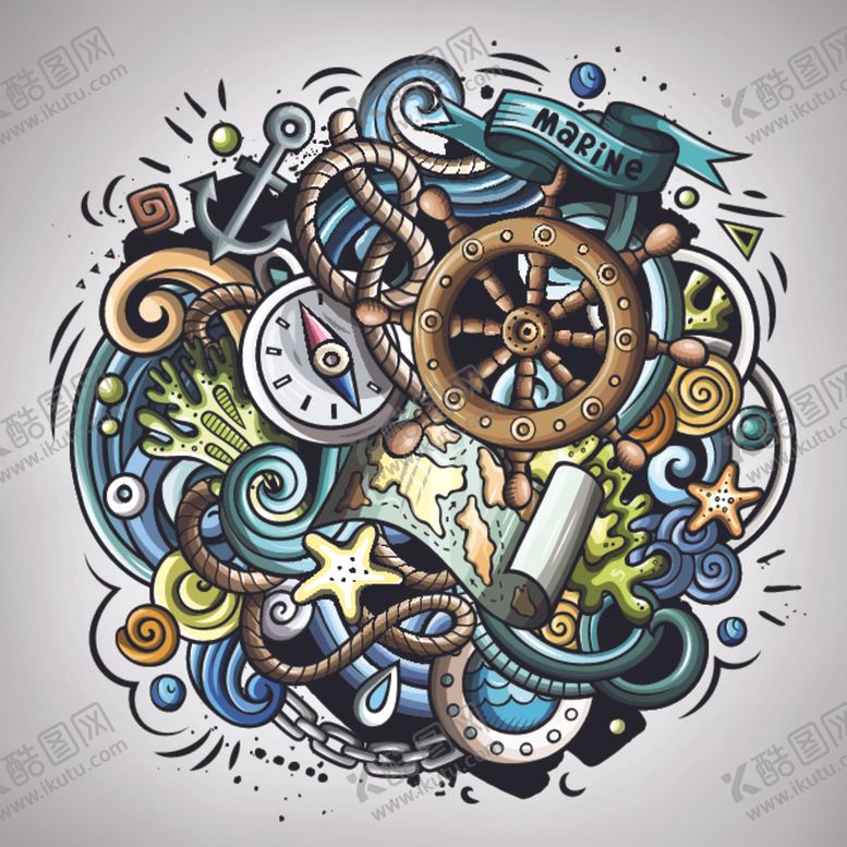 编号：49599910291751356674【酷图网】源文件下载-海洋主题背景图案