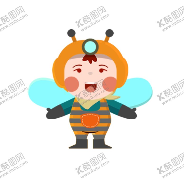 编号：22471104162015081035【酷图网】源文件下载-卡通动物蜜蜂插画图片素材