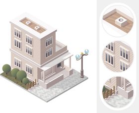 等距城市建筑