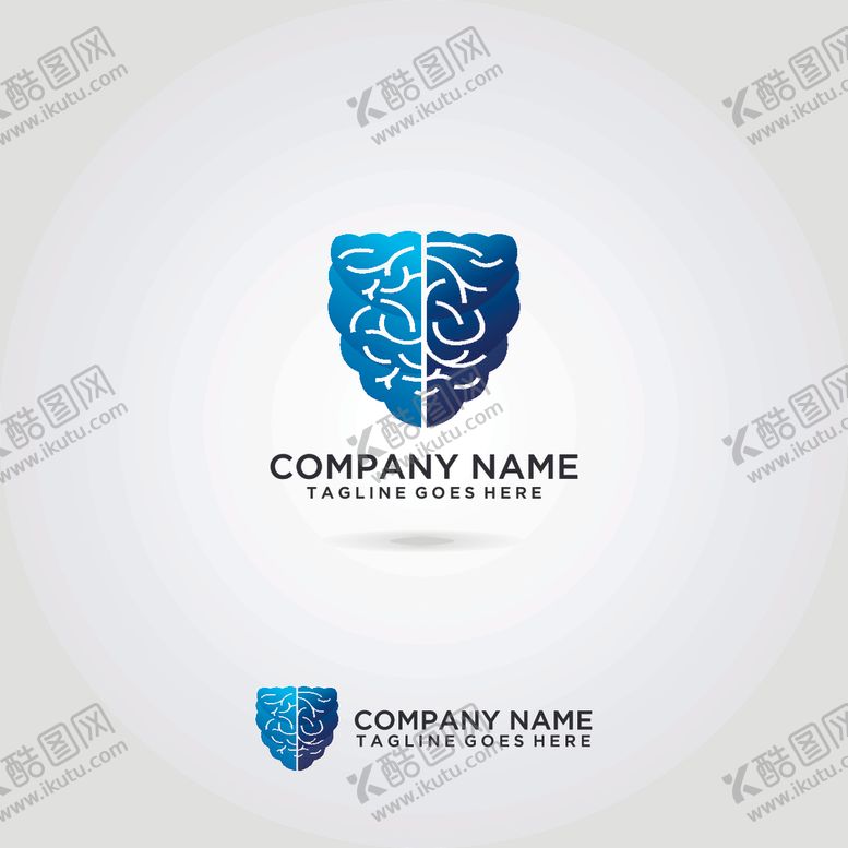 编号：90488910120449198943【酷图网】源文件下载-电子大脑LOGO