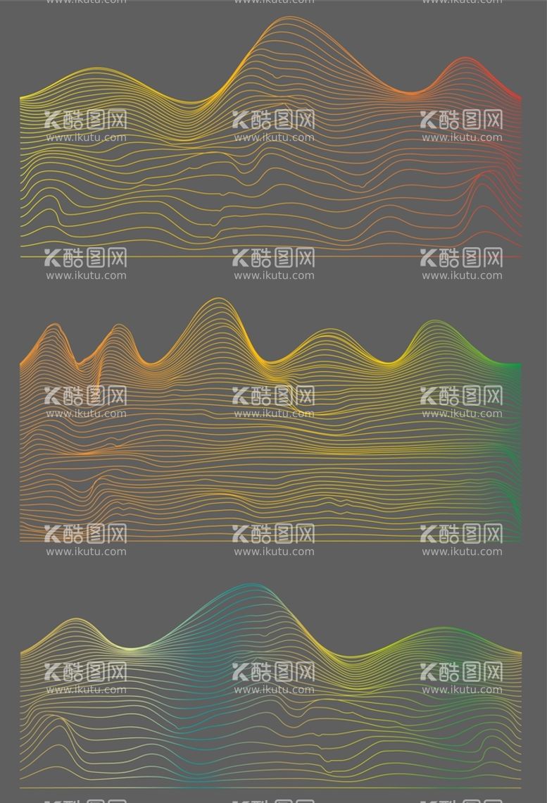 编号：84255411200553017474【酷图网】源文件下载-AI科技感山脉线条