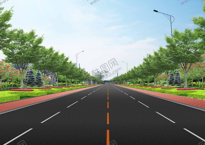 编号：34962809231350341824【酷图网】源文件下载-道路景观绿化