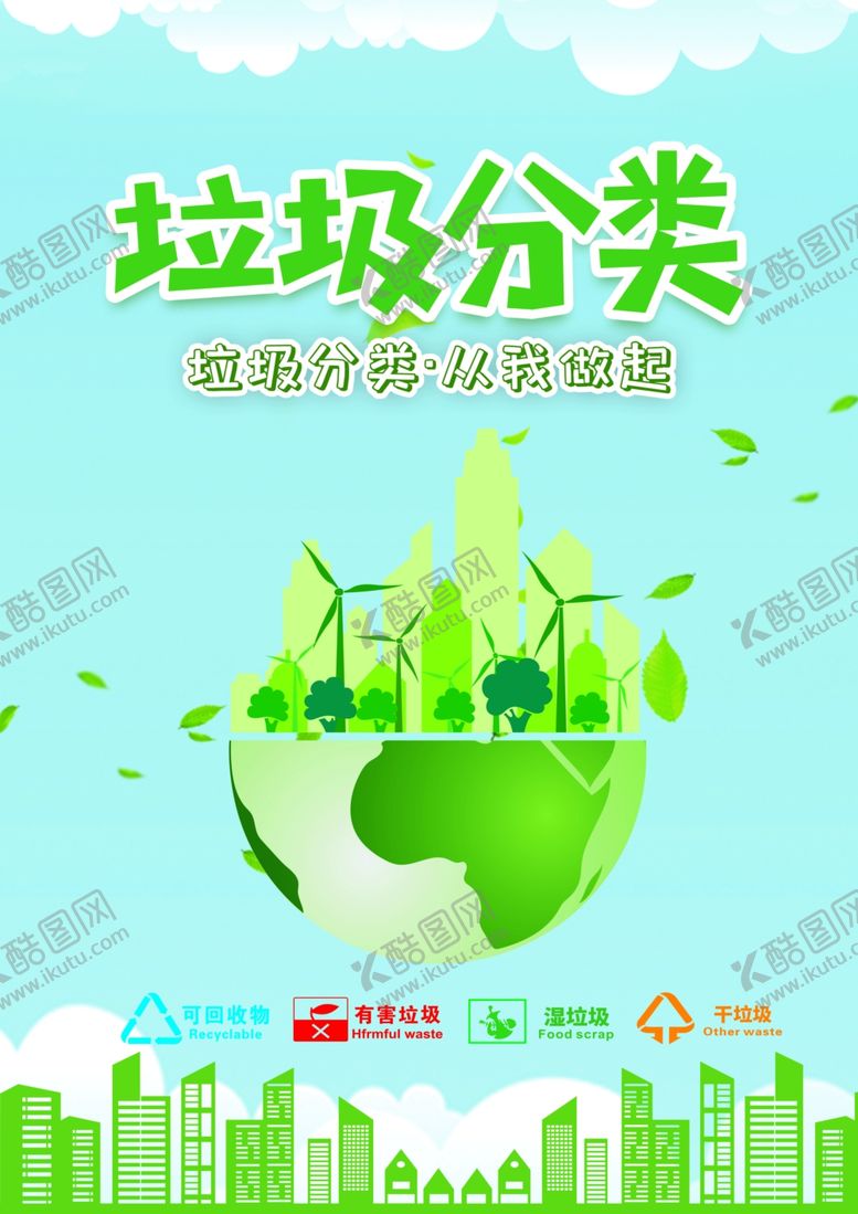 编号：18704709090014427847【酷图网】源文件下载-垃圾分类海报