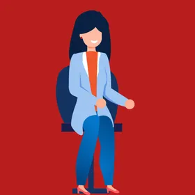 手绘卡通女孩动画