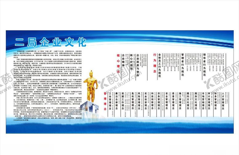 编号：91098609211313267940【酷图网】源文件下载-中国建筑二局企业文化围挡